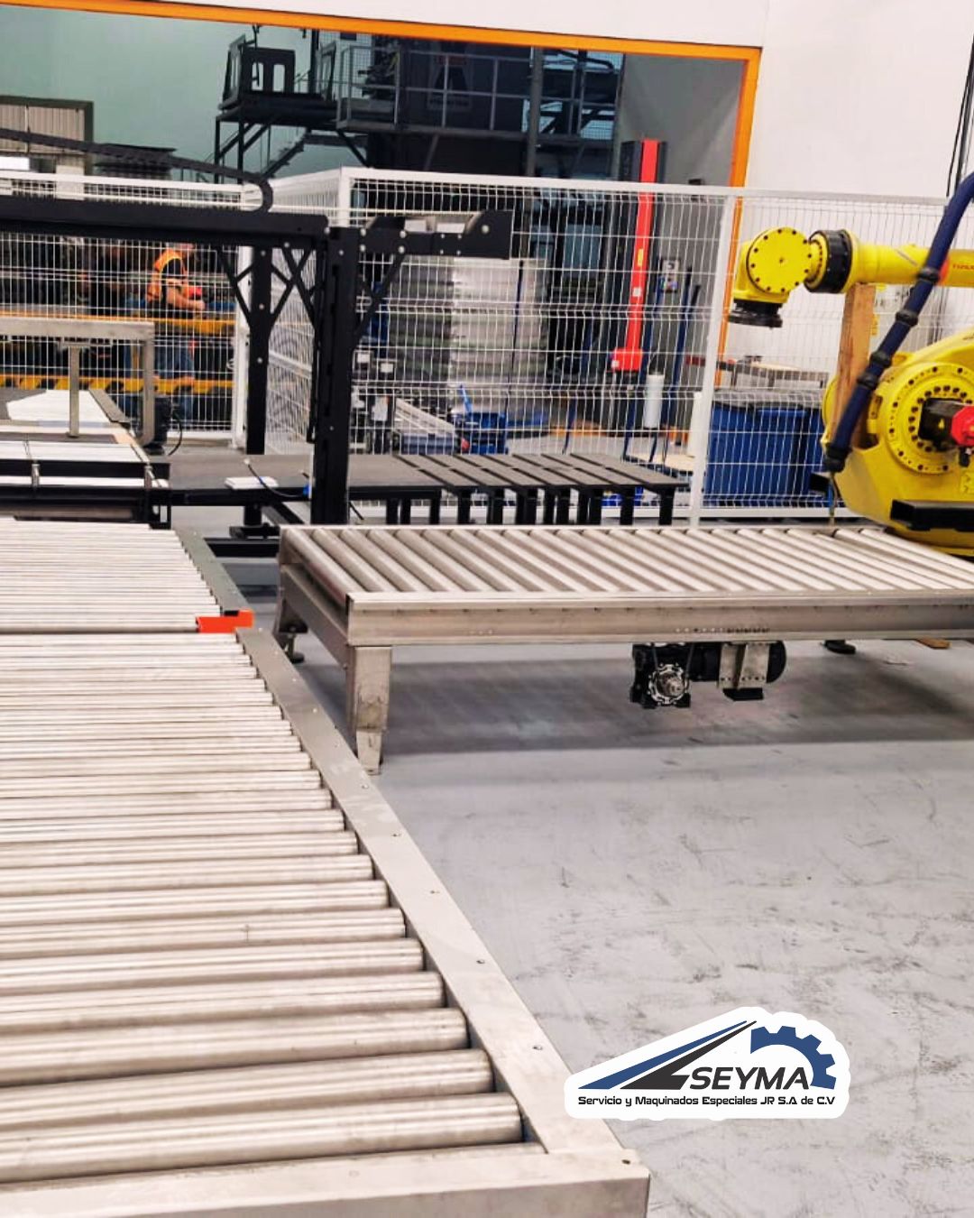 Estructura de acero inoxidable con acabado sanitario