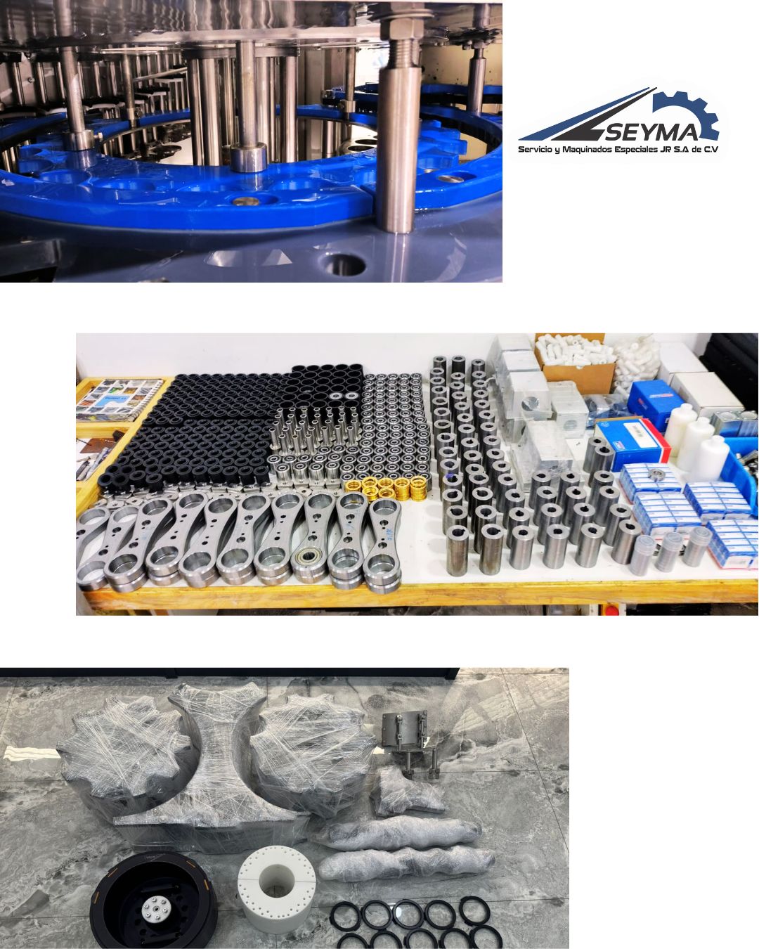 Tornillo sinfín para línea de producción